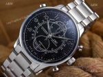 Replica IWC IW371215 Portugieser Rattrapante Stainless Steel Black Watch 41mm
